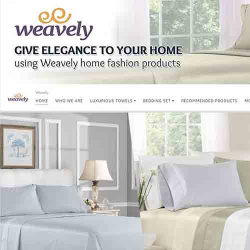 Weavely Amazon store banner